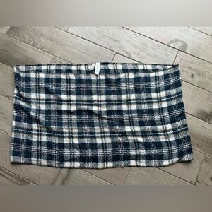 LOFT Plaid Scarf in Black and White, pink and brown!